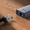 Baseus UltraJoy 4in1 USB-A Hub 3 x USB-A 3.0 + RJ45 - Grau