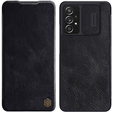 Nillkin Qin skórzana kabura etui Samsung Galaxy A73 czarny
