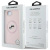 Karl Lagerfeld Silicone Karl&amp;Choupette Heads MagSafe iPhone 16e Case - Pink