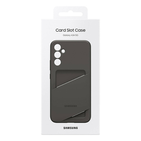 Samsung Card Slot Cover etui Samsung Galaxy A34 5G pokrowiec portfel na kartę czarne (EF-OA346TBEGWW)