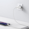 Baseus Super Si szybka ładowarka sieciowa Quick Charge 3.0 Power Delivery 25W 3A + Kabel USB Typ C - USB Typ C 3A 1m biały (TZCCSUP-L02)