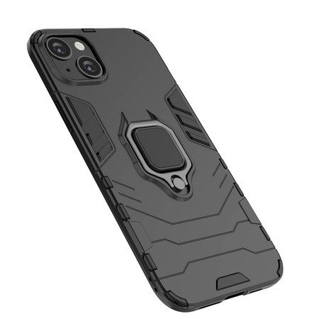 Ring Armor etui do iPhone 14 Pro Max pancerny pokrowiec uchwyt magnetyczny ring czarne
