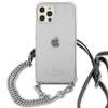 Guess GUHCP12LKC4GSSI iPhone 12 Pro Max 6,7" Transparent hardcase 4G Silver Chain