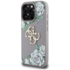 Guess Grained Roses Big 4G Logo iPhone 16 Pro Max Hülle - Lila