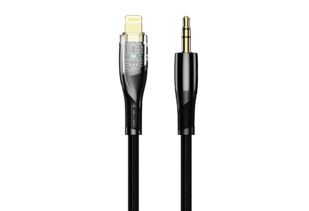 JELLICO kabel B21 Lightning - JACK 3.5MM 1.2M Czarny