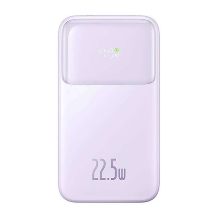 Powerbank Baseus Comet z kablem USB do USB-C, 10000mAh, 22.5W (fioletowy)