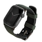 UNIQ pasek Linus Apple Watch Series 4/5/6/7/8/SE/SE2/Ultra 42/44/45mm. Airosoft Silicone zielony/moss green