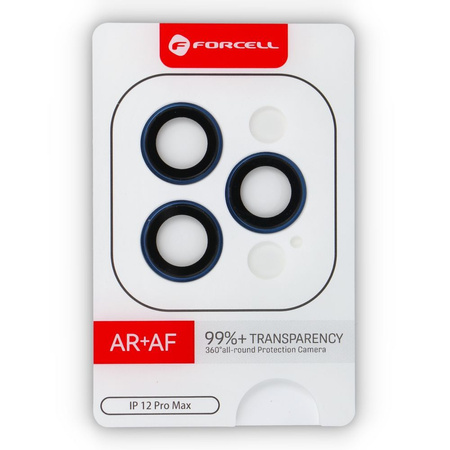 Szkło hartowane Forcell Premium do aparatu - do iPhone 12 Pro Max Pacyficzny Niebieski