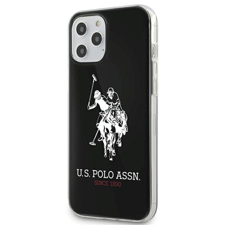 US Polo USHCP12LTPUHRBK iPhone 12 6,7" Pro Max czarny/black Shiny Big Logo