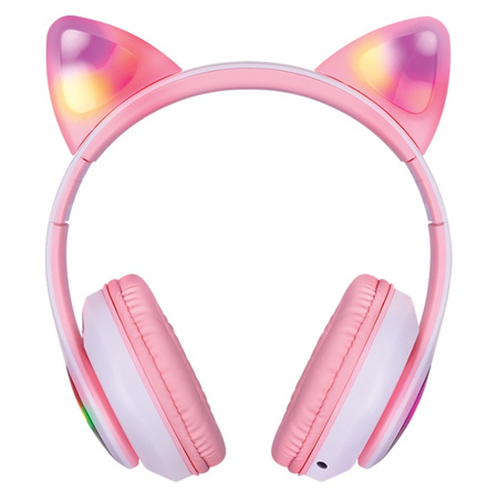 Defender słuchawki Bluetooth Freemotion B585 Led różowy/pink (63585)