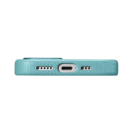 iCarer Case Leather genuine leather case for iPhone 14 grün (WMI14220709-GN) (MagSafe compatible)
