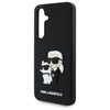 Etui Karl Lagerfeld 3D Rubber Karl&Choupette na Samsung Galaxy S24 FE - czarne