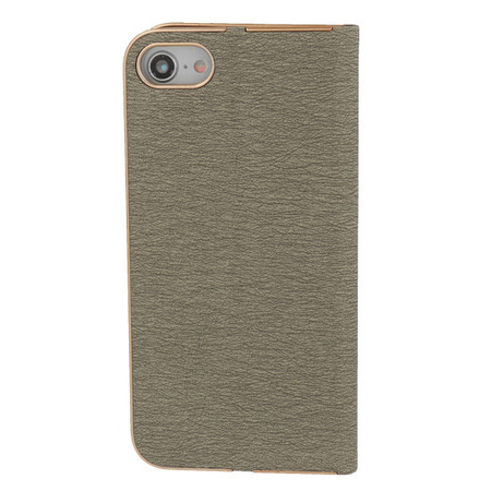 Kabura Vennus Book z ramką do Iphone 14 Pro szara