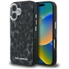 Karl Lagerfeld IML Leopard Pattern MagSafe Case for iPhone 16 - Black