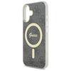 Original Case IPHONE 16 PLUS Guess Hardcase IML 4G MagSafe (GUHMP16MH4STK) black