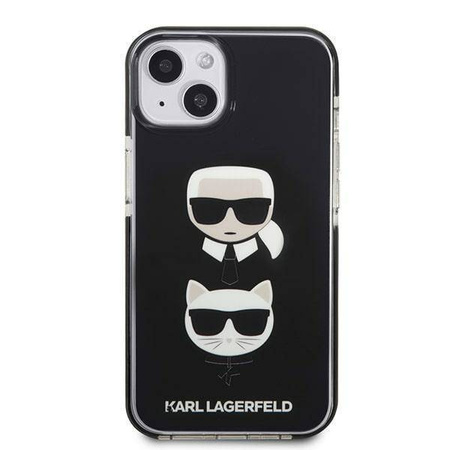 Karl Lagerfeld KLHCP13STPE2TK iPhone 13 mini 5,4&quot; Hardcase schwarz / schwarz Karl &amp; Choupette Head