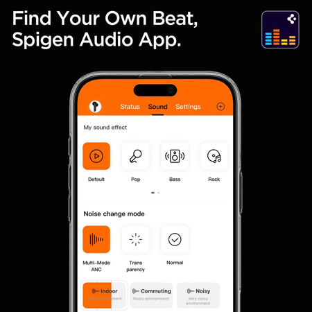 SPIGEN SA2402 ANC PRO IN-EAR EARPHONE BLACK