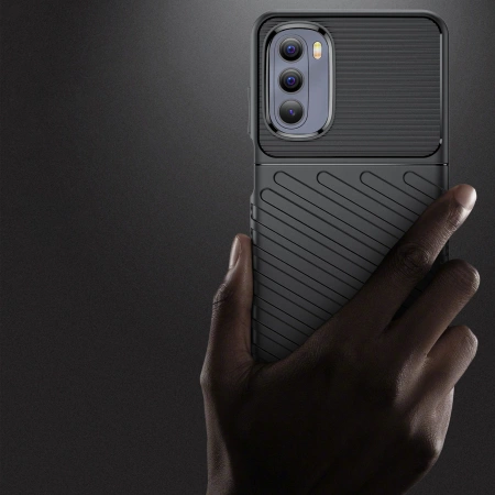 Thunder Case flexible gepanzerte Hülle für Motorola Moto G Stylus 2022 schwarz