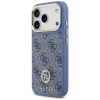 Guess 4G Strass Logo MagSafe Case für iPhone 17 Pro - Blau