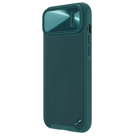 Nillkin CamShield Leather S Case iPhone 14 Plus case cover with camera cover green