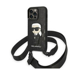 Karl Lagerfeld NFT Monogram Ikonik Patch - Etui iPhone 14 Pro (czarny)