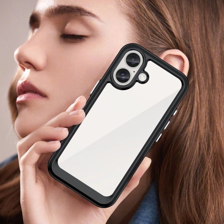 Outer Space Case with Gel Frame for iPhone 16 Plus - Black