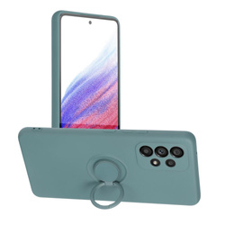 Futerał SILICONE RING do SAMSUNG Galaxy A53 5G zielony