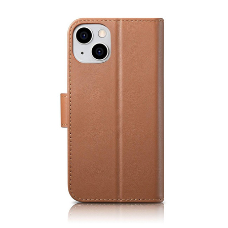 iCarer Wallet Case 2in1 iPhone 14 Flip Leather Anti-RFID Brown (WMI14220725-BN)