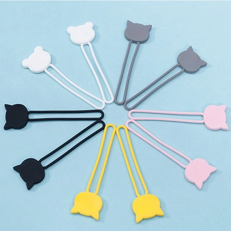 Silicone cable reel - black