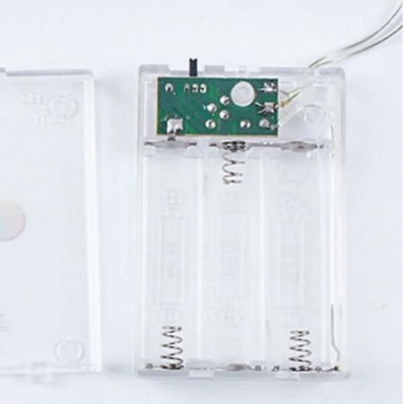 Lampki choinkowe LED - 5m/50 lampek wielokolorowe/multicolor zasilane bat. 3xAA EHD-LS02