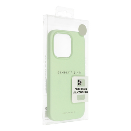 Futerał Roar Cloud-Skin - do iPhone 15 Jasnozielony