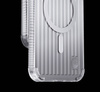 Kingxbar PQY Go Out Series Magnethülle für iPhone 14 Plus MagSafe Silber