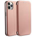 Beline Etui Book Magnetic iPhone 15 Pro Max 6,7" różowo złoty/rose gold