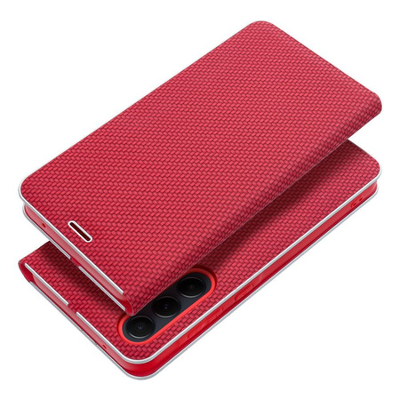 Kabura LUNA Book Carbon do XIAOMI Redmi 15C czerwony