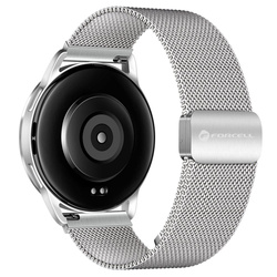 Pasek do Samsung Galaxy Watch Forcell F-Design FS11 magnetyczny stal 22 mm srebrny