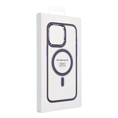 Futerał COLOR EDGE MAG COVER kompatybilny z MagSafe do IPHONE 16 fioletowy