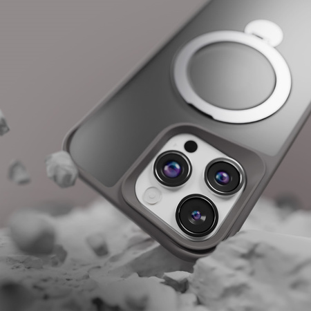 Nakładka Etteri Matt Mag Ring do iPhone 17 szara