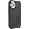 Audi Kunstleder iPhone 14 Pro Max 6,7" schwarz/schwarz Hardcase AU-TPUPPCIP14PM-TT/D1-BK