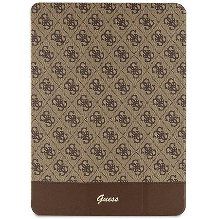 Guess GUFCP12PS4SGW iPad Pro 12.9" brązowy/brown 4G Stripe Allover