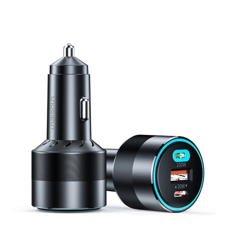 Choetech schnelles Autoladegerät 130W 2xUSB-C + USB-A schwarz (TC0011)