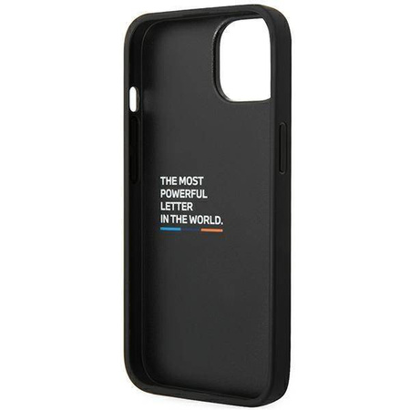 Case BMW BMHCP14S22NBCK iPhone 14 6.1 "black / black Leather Carbon