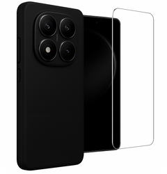 Etui do Xiaomi Redmi Note 14 Pro 5G czarne + Szkło