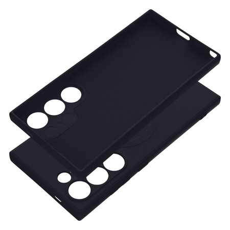 Futerał Silicone Mag Cover kompatybilny z MagSafe do SAMSUNG S24 ULTRA czarny