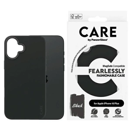 CARE by PanzerGlass Fashion Case iPhone 16 Plus 6,7&quot; schwarz/schwarz MagSafe 1379