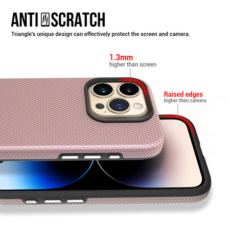Vmax nakładka Triangle Case do iPhone 14 Pro 6,1&quot; różowo-złota