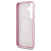 Original Handyhülle SAMSUNG GALAXY S25+ Karl Lagerfeld Saffiano Full Wrapped Elongated Metal Logo MagSafe rosa