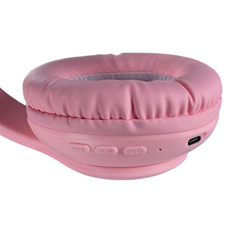Defender słuchawki Bluetooth Freemotion B505 Led różowy/pink (63505)