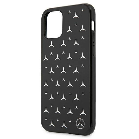 Mercedes MEHCN61ESPBK iPhone 11 6,1" czarny/black hardcase Silver Stars Pattern