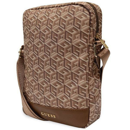 Guess Bag GUTB10HGCFSEW 10" braun/braune GCube Stripe Tablet-Tasche