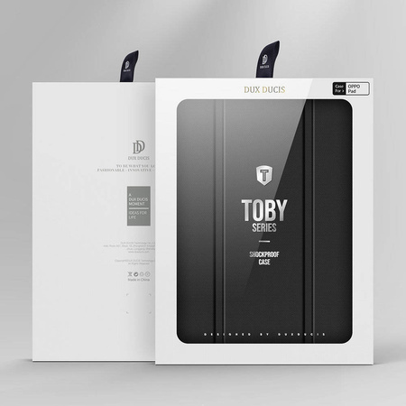 Dux Ducis Toby Armored Flip Smart Case für Oppo Pad mit Stifthalter Schwarz